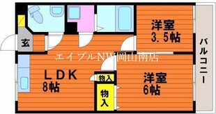 大元駅 徒歩77分 2階の物件間取画像